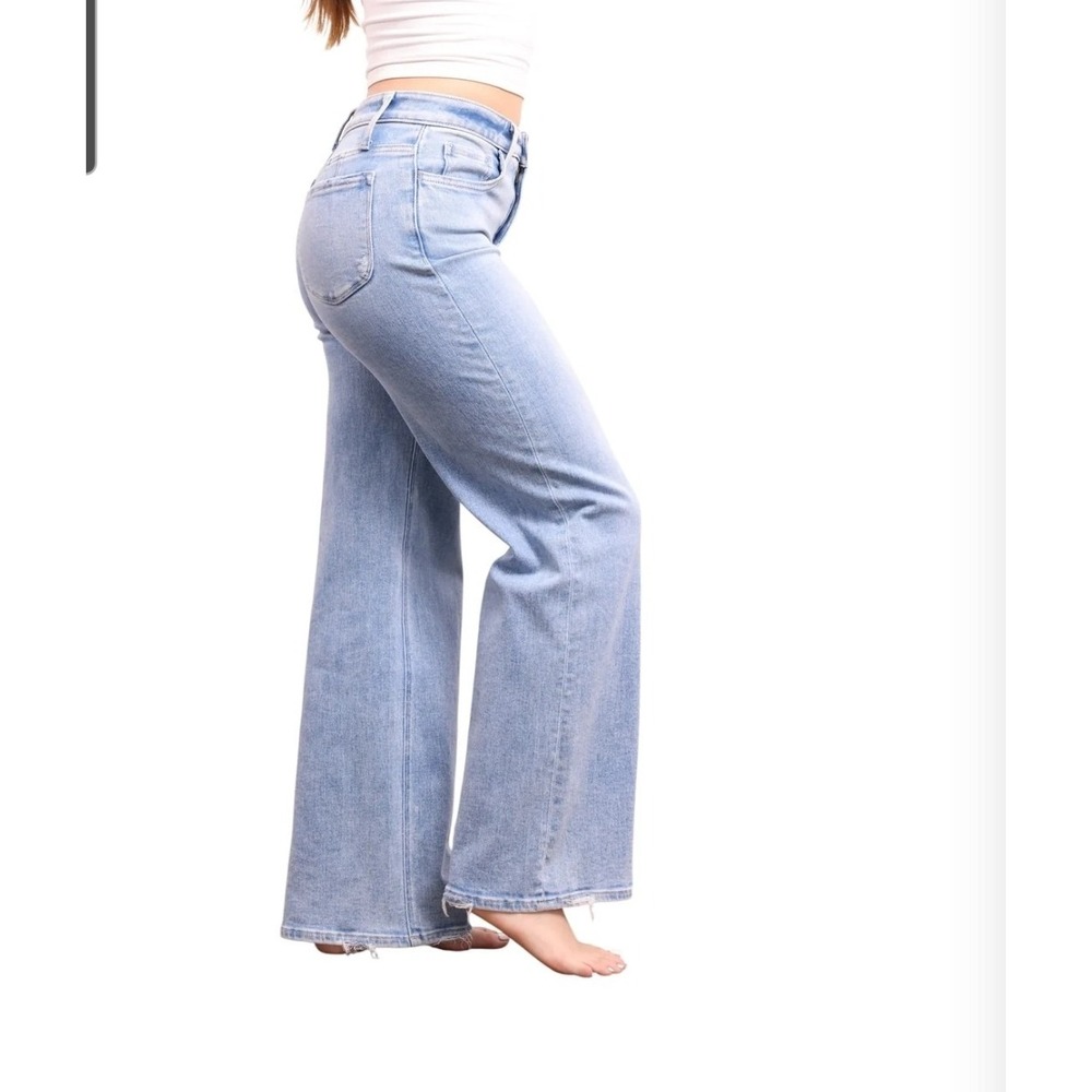 Lovervet By Vervet Felicity Hi Rise Tummy Control Booty Sculpting Wide Leg 29/9